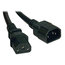 Tripp Lite P005-003 3' 14AWG Heavy Duty Power Extension Cable, Black Image 1