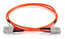 Cables To Go 33005-C2G Multimode PVC Fiber Optic Cable 16.4 Ft SC-SC 50/125 OM2 Duplex Fiber Optic Cable, Orange Image 1