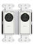 RDL DD-BN2M Wall-Mounted Mic/Line Dante Interface 2x2 , 2 XLR In, 2 Out On Rear-Panel, White Image 1