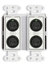 RDL DD-BN40 Wall-Mounted Mic/Line Dante Interface 4x2 , 4 XLR In, 2 Out On Rear-Panel, White Image 1