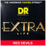 DR Strings RDE-10/52 Big-N-Heavy Red Devils Coated Electric Guitar Strings Image 1