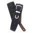 D`Addario 25LBB00 Black Leather Guitar Strap With Buckle Image 1