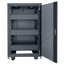 Lowell LCDR-1824 Configured Design 18 Unit Rack, 24" Deep, Black Image 2