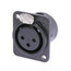 Neutrik NC3FDM3LBAG-1 DL1 Series 3 Pin Female Receptacle Image 1