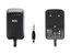 RDL PS-24AX 24Vdc Switching Power Supply, Interchangeable AC Plug, 500mA, Dc Plug Image 1