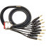 Mogami GOLD-DB25-TRS-20 Gold DB25-TRS 20 Ft 8-Channel DB25 To TRS Analog I/O Snake Image 1