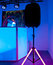 American Audio Color Stand LED Speaker Stand With LED Lighting And RF Remote Control Image 3