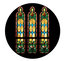 Apollo Design Technology CS-0115 Stained Glass Windows Morning ColourScenic Glass Gobo Image 1