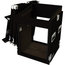 Grundorf TLR12DR-BLACK Carpet Series Top-Load Rack With 10RU Slant Top, 12RU Bottom Image 2