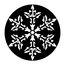 Apollo Design Technology ME-3235 Snowflake Light Lace Metal Gobo Image 1