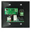 Whirlwind MIP1 2-Gang Black Wallplate With XLR, 1/4" , RCA, And 1/8" Inputs And Ground Lift Image 3