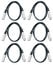 Cable Up DMX-XX510-SIX-K DMX 5-Pin Lighting Cable Bundle (6) Pack Of DMX-XX5-10 DMX Cables Image 1