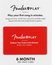 Fender Play 6 Month - Card 6 Month Prepaid Card Subscription To Fender Play Guitar Lessons Image 1