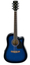 Ibanez PF15ECE-TBS Acoustic-Electric Guitar With Transparent Blue Sunburst Finish Image 1