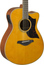 Yamaha AC1M Concert Cutaway - Natural Acoustic-Electric Guitar, Sitka Spruce Top, Mahogany Back And Sides Image 2