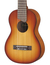 Yamaha GL1 Guitarlele - Tobacco Sunburst Mini Nylon Guitar / Ukulele With Bag Image 3
