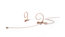 DPA 4166-OC-F-F00-LH 4166 Omnidirectional Headset Microphone With MicroDot Connector, Beige Image 1