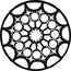 GAM G376 Rose Window 2 Steel Gobo Image 1