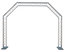 Global Truss Arch System 10'x8' 5-Sided Arch Truss System Image 1