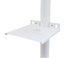 Nigel B Design NB-DMSS-W Dual Mounting Pole / Wall Platform Shelf In White Image 1
