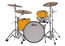 Ludwig L84433AX-STANDARD Classic Maple Pro Beat 24, 16, 13 Shell Pack, Standard Wrap Image 1