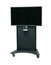 Middle Atlantic FVS-800SC-BK Single Display Cart With 4" Casters In Black Image 1
