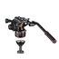 Manfrotto MVK608TWINMAUS 608 Nitrotech Fluid Video Head, Alum Tripod, Mid Spreader Image 2