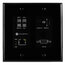 Atlona Technologies AT-HDVS-200-TX-WP-BLK HDMI And VGA Wallplate Switcher In Black Image 1