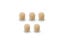 Que Audio DAWS HE High Density Windscreen 5 Pack, Beige Image 1