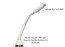 Shure MX405WRLP/N 5” Bright White Gooseneck Microphone, Light Ring Image 1