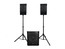 Gemini LRX-448 Pair Of 4x4" Line Array Speakers With 12" Subwoofer, 600W Image 1