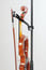 K&M 15580 Stand Mounted Violin Holder, Black Image 3