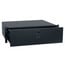 Lowell UDP-214 Locking Utility Drawer With Slam Latch, 2 Rack Units, 14.5" Deep, Black Image 1