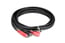 Hosa CRA-201DJ 3.3' Dual RCA To Right-Angle Dual RCA Audio Cable With Ground Image 2