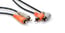 Hosa CRA-201R 3.3' Dual RCA To Right-Angle Dual RCA Audio Cable Image 1