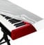 On-Stage KDA7088W 88-Key Keyboard Dust Cover, White Image 2