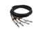Hosa HPR-010X2 10' Pro Series Dual 1/4" TS To Dual RCA Audio Cable Image 1