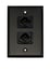 Whirlwind WP1B/2MNS Single Gang Wallplate With 2 XLRF Screw Terminals Image 1