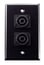 Whirlwind WP1B/2NL4 Single Gang Wallplate With 2 Neutrik NL4 Speakon Connectors, Black Image 1