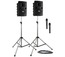 Anchor Liberty 2 Deluxe Package 2 LIB2-U2 And LIB2-COMP Speakers, SC-50NL Cable, 2x SS-550 Stand And 2x Wireless Mics Image 1