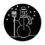 Apollo Design Technology ME-3211 Steel Gobo, Snowman Image 1