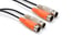 Hosa MID-202BK 6.6' Dual 5-pin DIN To Dual 5-pin DIN MIDI Cable Image 1