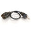 Cables To Go 03137 1ft Outlet Saver Power Extension Cord Image 1