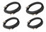 Cable Up DMX-XX325-FOUR-K Cable, DMX 3pM-3pF 25ft 4-Pack Image 1