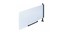 Winsted 64714 Insight Acrylic Partition, Frosted Image 1