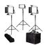 ikan LB-2F1H Lyra 3Point LED Soft Panel Light Kit W/ 2x LB10 And 1x LB5 Image 1