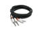 Hosa HPR-005X2 5' Pro Series Dual 1/4" TS To Dual RCA Audio Cable Image 1