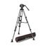 Manfrotto MVK504XTWINMC 504X Fluid Video Head And MVTTWINMC CF Tripod, Mid-Spreader Image 1