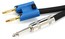 Pro Co S14BQ-10 10' 1/4" TS To Banana Plug 14AWG Speaker Cable Image 1