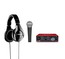 Shure Focusrite Home Recording Bundle Scarlett Solo Interface, SM58 Mic, 25ft XLR Cable And SRH240A Headphones Image 1